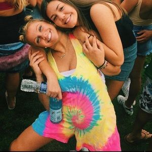 Urban Outfitters tie dye romper